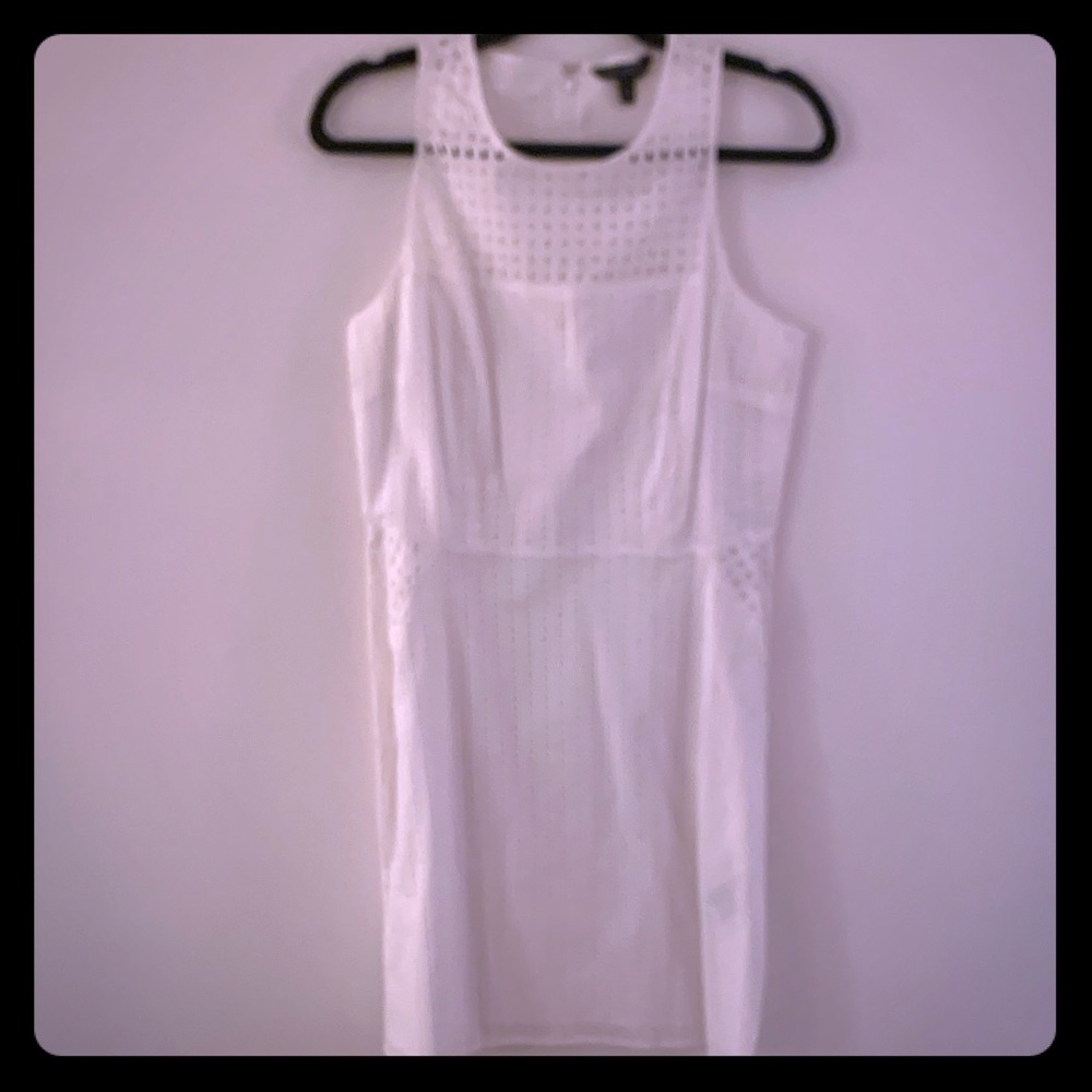 Banana Republic white eyelet dress.